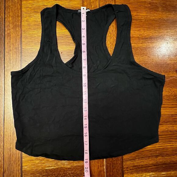 Fashion Nova Kendra Crop Top Black Racerback Plus Size 2X Womens Trendy Casual - Picture 6 of 10